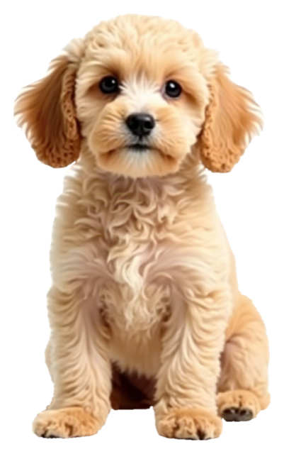 Sparky, a dreamed-up poodle puppy